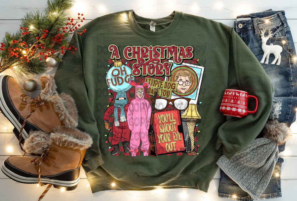 Christmas Story DTF Transfer