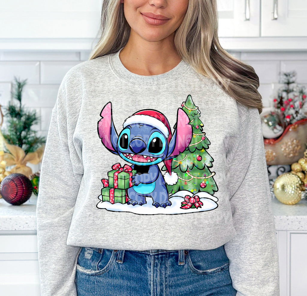 Stitch Christmas DTF Transfer