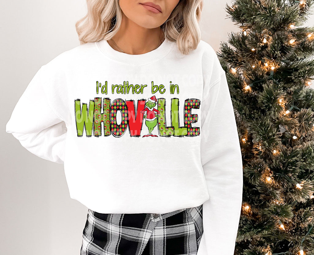Rather be in Who Ville DTF Transfer