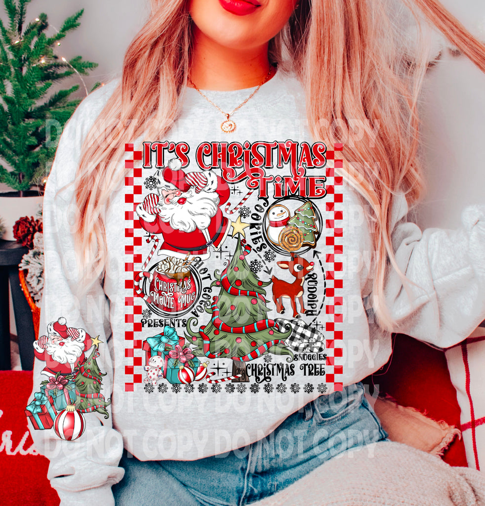 Christmas Time DTF transfer