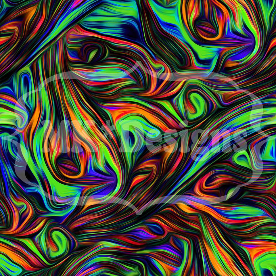 Rad Melted Crayon 1 yard cut