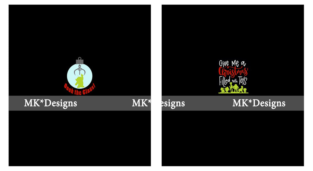 Little Green Santas ADULT panel set