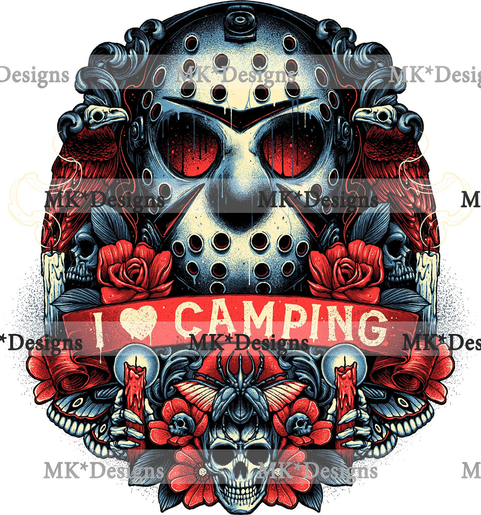 Camping DTF Transfer