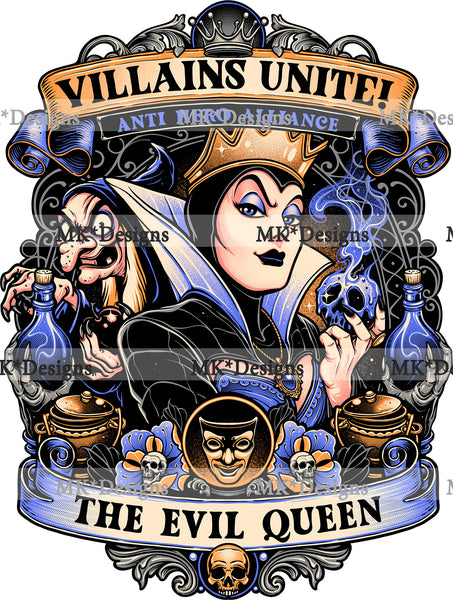 The Evil Queen DTF transfer