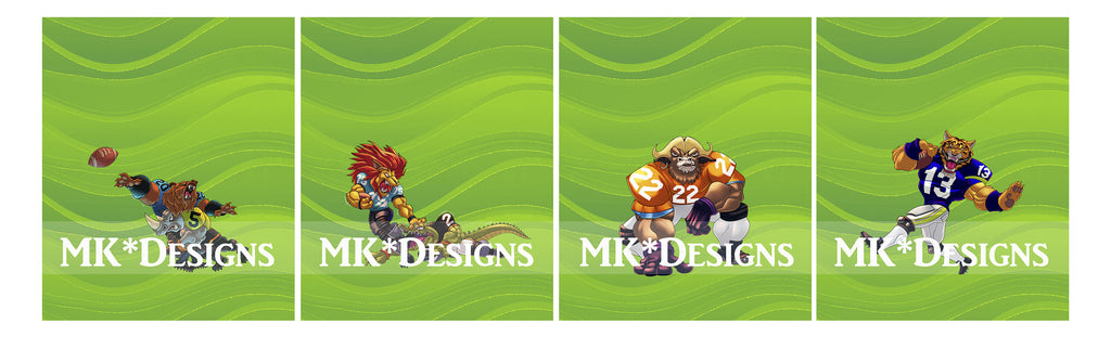 Pigskin Predators child panel set