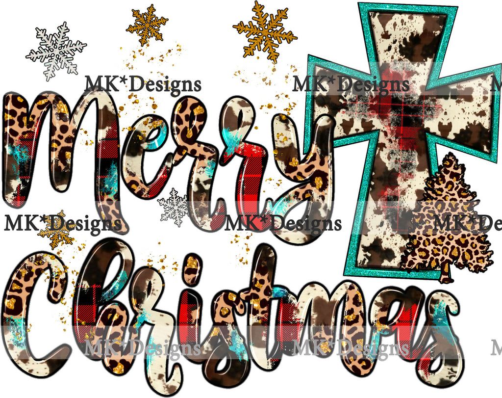 Merry Christmas DTF Transfer