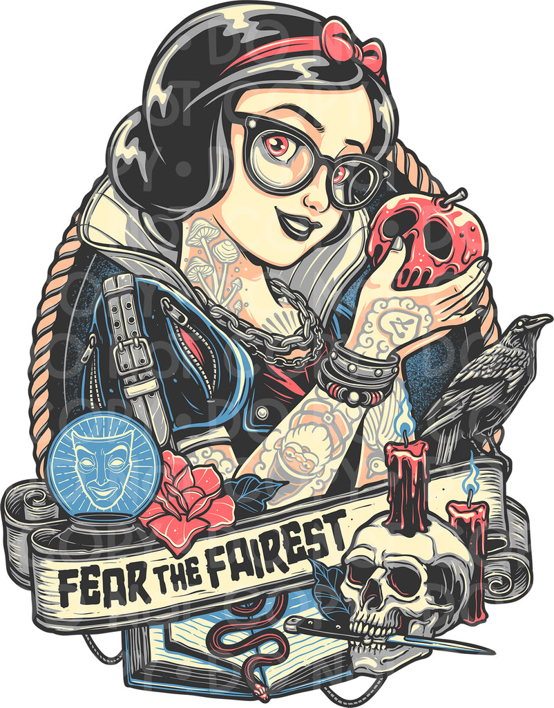 Fear the Fairest DTF transfer