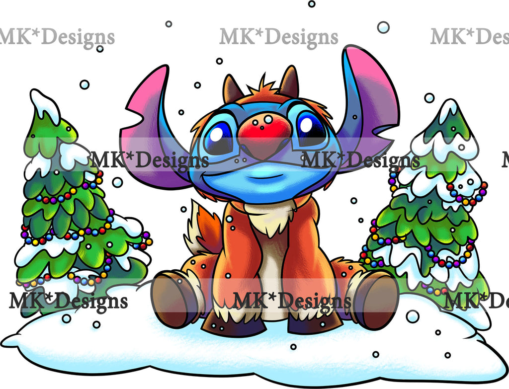 Reindeer/Stitch DTF Transfer