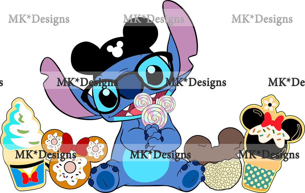 Stitch Snacks DTF Transfer