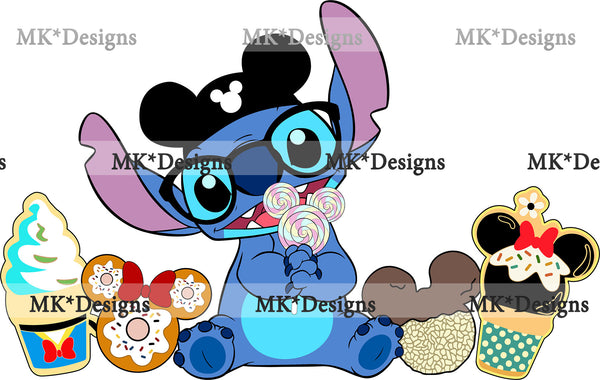 Stitch Snacks DTF Transfer