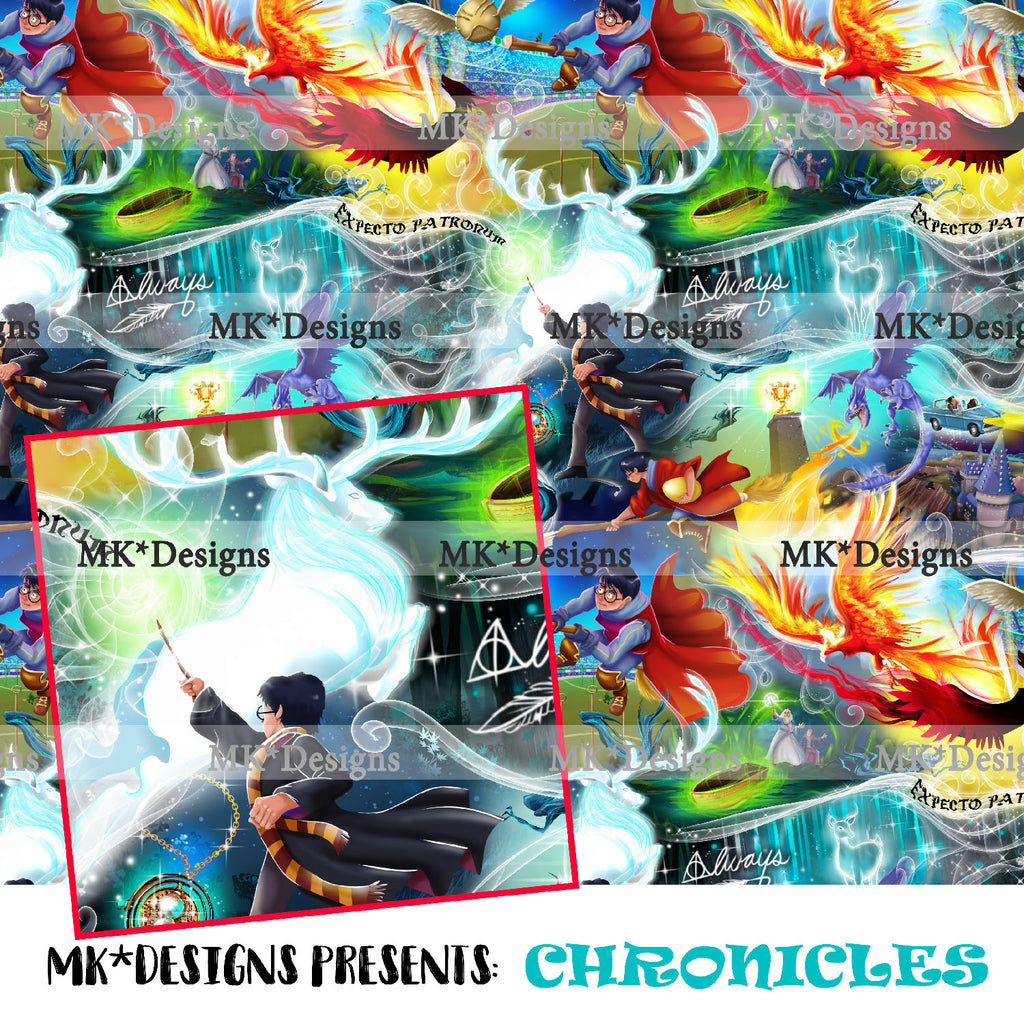 Chronicles seamless digital pattern