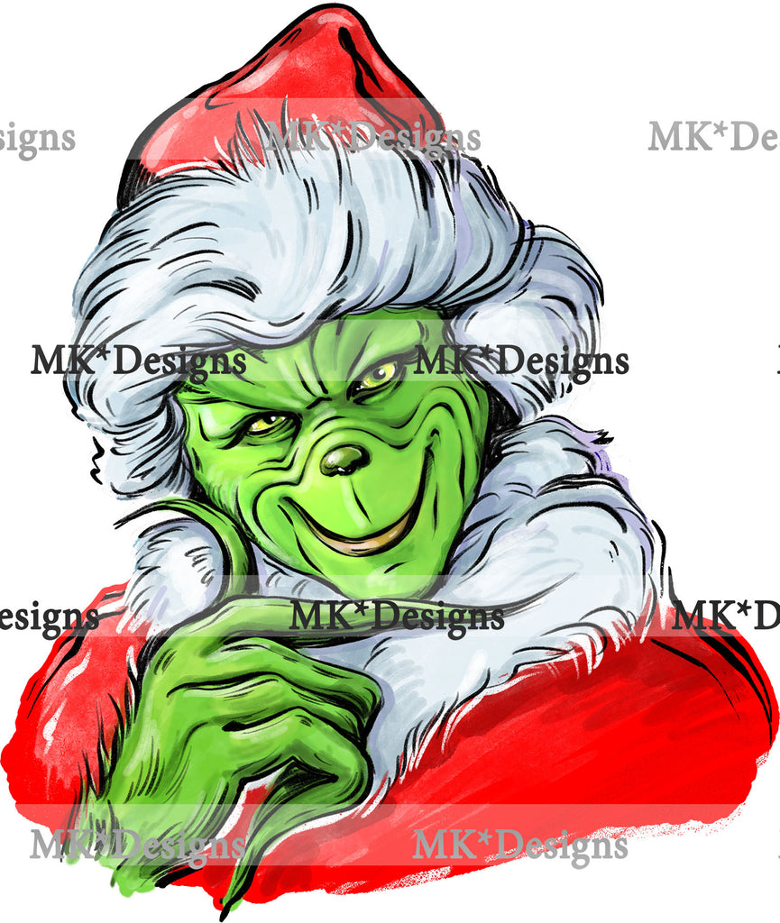 DTF Christmas Transfer - Mrs. Claus but Married to the Grinch Christmas  Character Iron on Transfer - Mrs. Claus & Grinch Sublimation and DTF  Transfers – Pip Supply