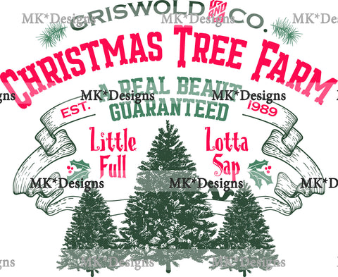 Griswold Christmas Tree Farm DTF Transfer