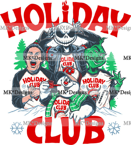 Holiday Club DTF Transfer