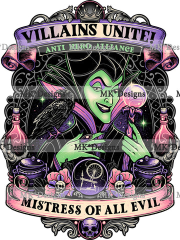 Mistress of All Evil DTF transfer