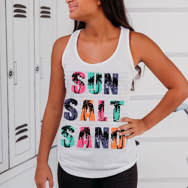 Sun Salt Sand PINK DTF transfer