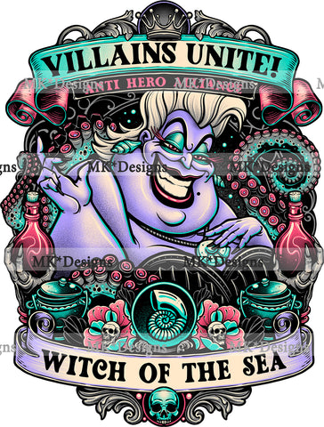 Witch of the Sea DTF transfer