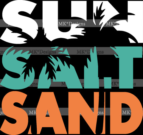 Sun Salt Sand DTF transfer